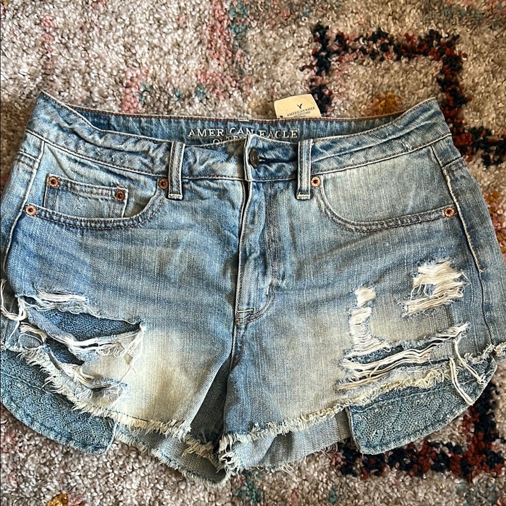 American Eagle Outfitters Women's Blue Denim Shorts ✨